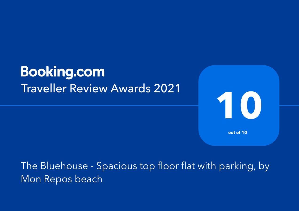 Corfu  The Bluehouse - Spacious Top Floor Flat With Parking, By Mon Repos Beach מראה חיצוני תמונה