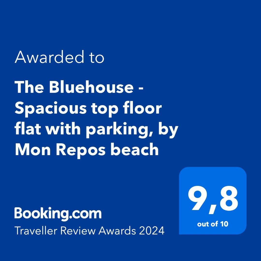 Corfu  The Bluehouse - Spacious Top Floor Flat With Parking, By Mon Repos Beach מראה חיצוני תמונה
